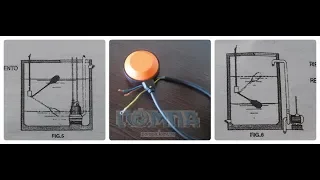 Electrical connection of float switch for emptying and filling