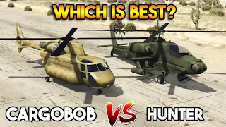 GTA 5 : CARGOBOB VS HUNTER (WHICH IS BEST?)