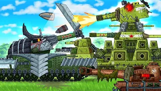 Изрубить монстров! КВ-44 vs Японский монстр - Мультики про танки