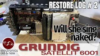 Power supply and audio output is the first milestone. Grundig Satellit 6001 restoration part 2.