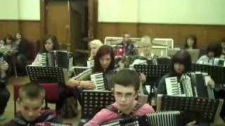 JImmy Blair Accordion Orchestra - 1st rehearsal of Ron Bennett's Reel