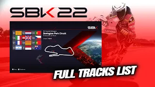 SBK 22 | FULL TRACK LIST - LISTE DES CIRCUITS [4K 60FPS]  Gameplay - PS5