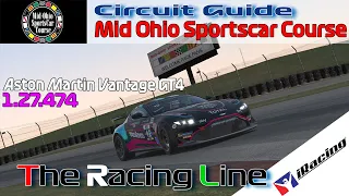 iRacing | Aston Martin Vantage GT4 | Circuit Guide | Mid Ohio Sportscar Course - 1:27.474 Week 9