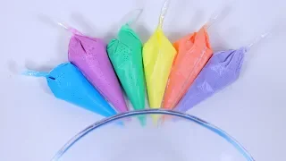 MAKING SLIME WITH PIPING BAG | Satisfying Slime Video