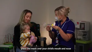 How to help your child use an AeroChamber with a mask