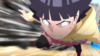 Himawari Activates Byakugan  - Himawari saves Shukaku English Sub