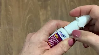 How to open nose spray lid - child proof top Walmart Equate brand nasal decongestant