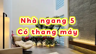Nhà Ngang 5 Mét - Có Thang Máy - Đường Lớn Thông Nằm khu trung tâm Gò Vấp giữa Lòng Sài Gòn
