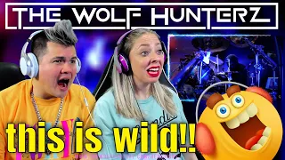 FIRST TIME HEARING! Hans Zimmer - Supermarine  -Drum Cover | THE WOLF HUNTERZ Jon and Dolly Reaction