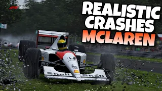 REALISTIC F1 CRASHES MCLAREN