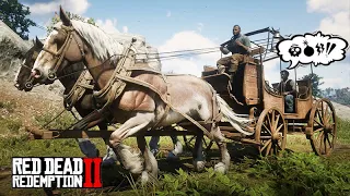 UBER DO VELHO OESTE - TRABALHANDO DE MOTORISTA - Levando as pessoas para casa  Red Dead Redemption 2