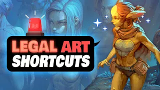 (barely) LEGAL SHORTCUTS TO DRAW FASTER