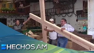 Familia de carpinteros regala Cruz que se usará en Iztapalapa