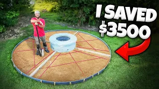 DIY Fire Pit Patio For Under $600 in 2 Days