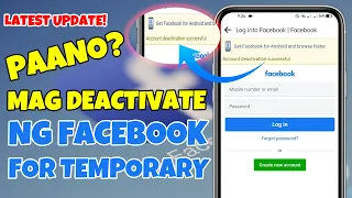 Paano mag deactivate/activate ng facebook