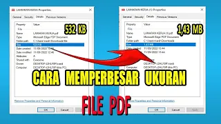 Cara Memperbesar Ukuran File PDF