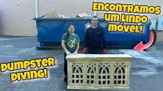 Dumpster diving! Encontramos um lindo móvel no lixo dos Estados Unidos!🇺🇸