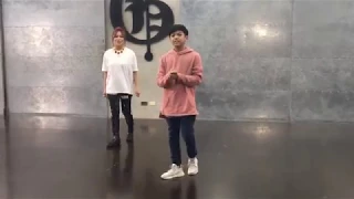 Teacher Georcelle dances Shape of You with son BJ