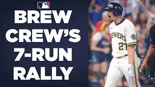 A SEVEN-RUN COMEBACK! Brewers rally to stun the Cubs, 15-7!