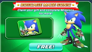 Sonic Forces - New Free Cards for Boscage Maze Sonic | BMZ vs Infinite All Characters Unlocked Run