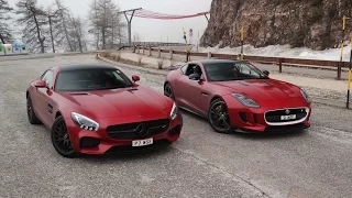 Mercedes AMG GT-S vs Jaguar F-Type R