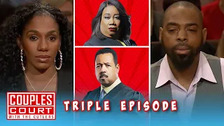 Triple Episode: His Cheating Past Makes her Suspicious | Couples Court