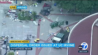 AIR7 HD VIDEO: Police confront pro-Palestinian protesters at UC Irvine