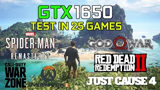 GTX 1650 + I5 11400F Test in 25 Games - 2022