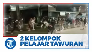 Tawuran Pelajar di Bekasi Kembali Terjadi, 2 Kelompok Saling Serang Pakai Sajam & Petasan