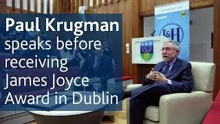 Prof Paul Krugman delivers speech to UCD Literary & Historical Society