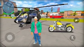 Police Helicopter and Bike Open World Simulator - Go to Car Driving 3 - Android IOS Gameplay.