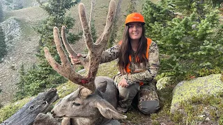 FIRST DAY MAGIC! Nicole's High Country Mule Deer Hunt On Public Land!