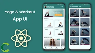 Yoga & Home Workout App UI in React Native