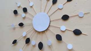 wall hanging diy #beautiful wall hanging craft with glitter sheet #artwork #decoration #1millionview