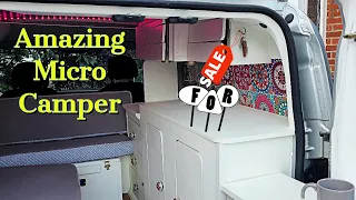 Worlds Smallest Camper Van / Micro Camper Tour. FIAT FIORINO CAMPER For Sale