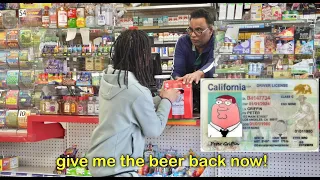 Buying Beer With Obviously Fake XL ID Prank!