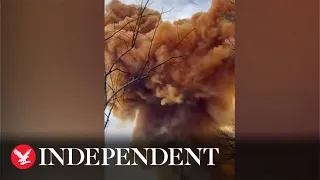 Toxic nitric acid cloud explodes after Ukraine's Sievierodonetsk chemical plant attacked