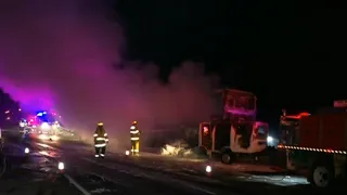 Motorists told to avoid M1 after four-truck crash on NSW Central Coast