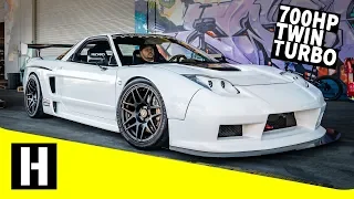 Twin Turbo Widebody Track Smashing NSX on Wide Slicks: Global Time Attack Animal!!