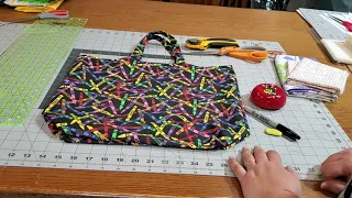 DIY Beginner Sewing Tutorial: Grocery Tote Bag (Sewing Project)