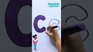 Draw and color the letter C with Gracie's Corner #shorts