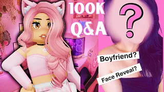 100k Q&A KaramelKitty FACE REVEAL? (ROBLOX Brookhaven 🏡)