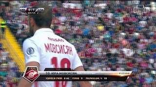Yura Movsisyan's goal. Amkar vs Spartak | RPL 2015/16
