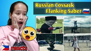 Russian Cossacks Flanking Saber - Ойся ты ойся - Казаки фланкировка  || reaction 🇵🇭