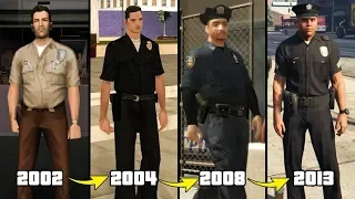 EVOLUTION OF POLICE DEPARTMENT - GTA V vs GTA IV vs GTA SAN ANDREAS vs GTA VICE CITY