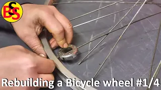 Fixing a bicycle wheel - Clean-up and prep work