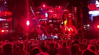 Joe Elliott of Def Leppard signs “Pour Some Sugar On Me” with Billy Joel (7-9-2022) Comerica Park
