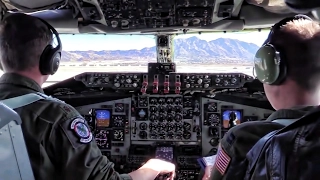 KC-135 Mission At Red Flag 17-1 • Cockpit Takeoff & Landing