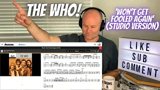 Drum Teacher Reacts: KEITH MOON | The Who - 'Won't Get Fooled Again' (Drumeo Transcription Analysis)