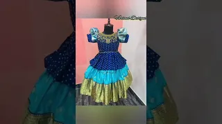 Latest Designer Kids Pattu Lehenga Collections|kids Pattu Langa Designs